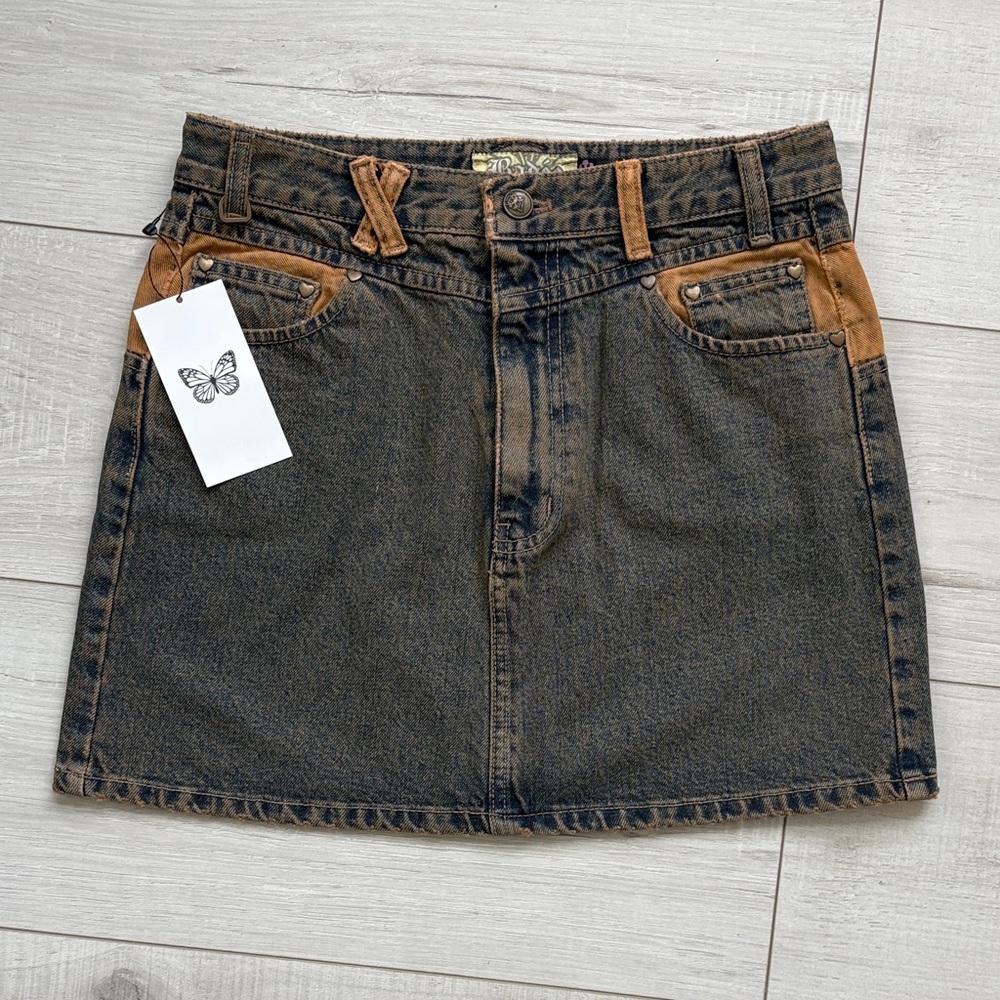 NWT Badee Denim mini Skirt